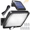 Retoo Lampade solari per esterni con rilevatore di movimento, 108 LED, migliorato nuovo modello lampada solare per esterni per giardino, luci solari per esterni ichdeal per terrazza, veranda, garage,