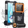 Ezanmull Custodia Impermeabile Subacquea Professionale IP68 15M - Compatibile con iPhone, Samsung, Huawei, Xiaomi - Fino a 6,9 Pollici - Per Immersioni, Snorkeling, Surf e Nuoto (nero/arancione)