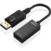 aweskmod Adattatore Displayport a HDMI 4K, Unidirezionale DisplayPort Computer a HDMI Monitor, DP (Display Port) maschio a hdmi femmina Convertitore per Lenovo Dell HP Asus, Nero