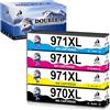 DOUBLE D 970XL 971XL Cartucce d'inchiostro Sostituzione per HP 970 XL 971 XL per HP OfficeJet Pro MFP X451dw X476dw X576dw X551dw X476dn X451dn (1BK/1C/1M/1Y)