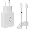 MKnenaJn Caricatore USB C 25W Per Samsung, Caricabatterie USB C per Samsung A16/A15/A14/A13/A33/A34/A23/A53/ A52/ A54/S24/S23/S23+/S23 Ultra/ S22/ S21/M33/xiaomi/huawei Caricabatterie rapido da 25W cavo 2M