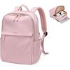 GOLF SUPAGS Zaino per Laptop da Donna, Lavoro Viaggio Zaino Impermeabile per College, zaino da Giorno Casual da Donna, Adatto a Notebook da 14 Pollici (Rosa)