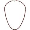 COAI Collana da Uomo con Rondelle di Pietre Naturali Noce di Cocco e Diaspro Rosso, Collana Estiva da Uomo 60cm