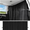 FANNITE Tende divisorie per auto protezione solare, tende per privacy auto 140 x 80 cm, tenda divisoria per auto rimovibile, tende divisorie per interni auto protezione solare, per SUV e veicoli generali