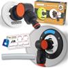 MaJoCompTec® WATERTWIN tappo per serbatoio dell'acqua con attacco per acqua | Adattatore per bocchettone di riempimento acqua | Accessori per camper e roulotte (Versione FLEX, Adattatore 3 pin D:78)