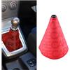 Adunsiaoto Universale Manopola Cambio Automatico, Coperchio Leva Cambio Auto, Copri Pomello Cambios, Auto Cambios Boot Leva Manopola Copertura, Cuffia Leva Cambio Accessorio Compatibile(Rosso)