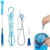 Cerioll Kit di Pulizia per Serbatoio d'Acqua, Set di Spazzole per La Pulizia del Tubo della Vescica, 4 in 1, con Telaio per Asciugatura, per Spazzola Lunga per Escursionismo, Campeggio O Ciclismo