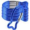 BESPORTBLE 10 moschettoni a forma di pesce in alluminio, blu, 6 cm | Clip a molla unilaterale per chiavi e parti da campeggio leggere, 6 x 3,2 cm per gancio, set di 10 accessori