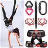 Dasking Set di fasce di resistenza elastiche pesanti Gravity Yoga Bungee Cord Resistance Belt Set 4D Bungee Dance Rope Workout Fitness Home Gym Attrezzature per allenamento professionale