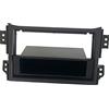 Electric House Mascherina Telaio Autoradio Stereo ISO 2 doppio DIN Adattatore cornice + Cassetto compatibile per Suzuki Splash Opel Agila 2008> Grigio MS350