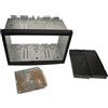 Electric House Kit fissaggio autoradio doppio 2 din plancia metallo mascherina per Peugeot 207 307 Fiat Scudo Citroen Berlingo C2 C3 Jumpy