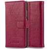 Cadorabo Custodia Libro per Huawei P8 Lite 2015 in Rosso Vinaccia - con Vani di Carte, Funzione Stand e Chiusura Magnetica - Portafoglio Cover Case Wallet Book Etui Protezione