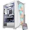 EMCA4 Computer Gaming PC Assemblato Ryzen 5 9600X - RX 7800 XT 16GB - SSD M.2 1TB nvme Gen4 - Ram 32GB DDR5 6000mhz EXPO - ARGB - Windows 11 - WIFI - Bluetooth - DIssipatore a liquido 360mm White