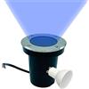 Partenopeautensili® Faretto segnapasso calpestabile 10W 230V Con attacco GU10 Impermeabile IP65 Per viali giardini (Rotondo, Blu)