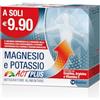 F & F Magnesio Potassio Act Plus, Integratore Alimentare al Gusto Agrumi, a base di Magnesio e Potassio con Creatina, Arginina e Vitamina C - 1 Confezione da 14 bustine