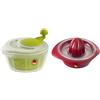 Westmark Centrifuga per insalata, Capacità: 5 litri, ø 26 cm, Plastica, Senza BPA, Fortuna & Spremiagrumi con vaschetta, Diametro: 18,7 cm, Capacità: 0,5 litri, Plastica, Limetta