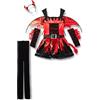 Amscan Costume Daredevil 12-14 Anni. Contiene: Vestito con Coda, Ali, Maniche, Leggins