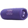 JBL Flip 7 Speaker Bluetooth Portatile Wireless, 16 Ore di Autonomia, Impermeabile IP68, Resistente alla Polvere e Antiurto, Suono Pro con AI Boost, Connessione Multi-Speaker Auracast, Viola