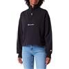 Champion Legacy American Summer W - Spring Terry Half-Zip Felpa, Nero, Donna SS24