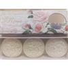 Generico Saponificio Artigianale Fiorentino, Saponi Profumati alla Rosa, Set da 3 Pezzi, Decorati con Rilievi Floreali