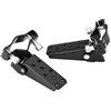 Aramox Pedale per Moto, Pedaliera per Telaio Moto in Metallo Nero Elegante