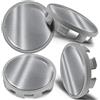 Biomar Labs Set Coprimozzo 68 mm 4 Pezzi Tappi Centrali Universali per Cerchi in Lega Coprimozzi Auto in Plastica Resistente Styling Esterno Tuning (Occhi Spaventosi In Argento CBS 8)