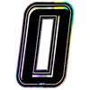 4R Quattroerre.it 13240 Numero Racing 0, Nero