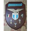 Crest SS LAZIO in Legno e Metallo Smaltato - Vintage Fine Anni '90 - Mai Esposto
