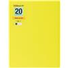 PAGNA 21012-17 - Portalistino in polipropilene, formato A4, colore: Verde lime