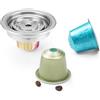 HAILASRE Vertuoline - Adattatore riutilizzabile per capsule di caffè NS Pod Vertuo Pop Next,Convertitore per capsule di caffè in acciaio inossidabile compatibile con Delonghi ENV135 VertuoLine GCA1 (80 ml)