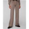 Allude Pantaloni Di Colore Moca In Lana Da Donna Allude