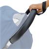 Brogtorl Custodia in pelle PU per maniglia del passeggino, copertura protettiva per passeggino, accessori per passeggino babyzen yoyo, Con le mani cinghie foro, nero