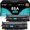 iNKPAD Toner compatibile con HP CE285A 85A per HP Laserjet Pro P1102W P1102 M1212NF M1132 MFP M1217NFW M1132 M1212 M1130 P1100 M1136 M1210MFP M1134 M1134MFP (2 Nero)