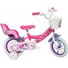 Denver Bicicletta Per Bambini 12" Disney Minnie Con 1 Freno Portabambole E Cestino Denver 36707 - Biciclette E Tricicli