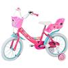 Denver Bicicletta Per Bambini 16" Barbie Con 2 Freni, Cestino E Portabambola Denver 37480 - Biciclette E Tricicli