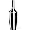 Torre & Tagus Vaso in Ceramica Astratto Bianco e Nero Alto 38,1 cm, Decorazione Moderna per Soggiorno, Camera da Letto, Ingresso