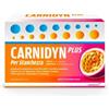 ALFASIGMA SpA Carnidyn Plus - Integratore per stanchezza ed affaticamento - 20 Bustine - Gusto Frutto della Passione