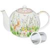 EASY LIFE Happy Easter Teiera 1L in Porcellana con Infusiera in Metallo