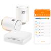 Netatmo Starter Pack Valvole Smart Wifi per Radiatore, Controllo remoto, Risparmio energetico, Pacchetto riscaldamento collettivo, Compatibile con Amazon Alexa, Apple e Google NVP-AMZ