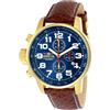 Invicta I-Force Orologio da Uomo in acciaio inossidabile con movimento Quarzo - 46mm, Oro / Blu