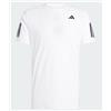 Adidas Club 3Str T-Shirt M/M Bianca Uomo