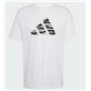 Adidas M C Camo Logo T-Shirt M/M Bianca Logo Verde Camo Uomo