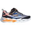 Skechers S Lights Flex Glow Ultra Black/Silver Junior