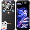 Blackview 5G Rugged Smartphone Blackview BL9000 con Secondario Schermo, 512GB ROM+24GB RAM, Dimensity 8020, 6.78'' FHD+/120Hz, 8800mAh /120W, 50MP+50MP, NFC/Fingerprint/WiFi6/Android 13 Telefono Indistruttibile