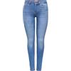 Only ONLBLUSH LIFE MID SK ANK RAW REA811 NOOS, Jeans Donna, Blu (Dark Blue Denim), XL / 30