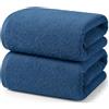 Ruggeri Set 2 Pezzi Teli Doccia e Bagno 70x140 cm, in Morbido Cotone, Blu | Set 2 Teli Doccia e Bagno 70x140 cm, 500 g/m, 100% Puro Cotone Extra Morbido, Lavabile in Lavatrice