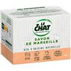 Le Chat Les Essentiels - Sapone di Marsiglia solido - (335 g) - Fiocco di sapone di Marsiglia multiuso - Pulisce sgrassa staccabile, noce di cocco