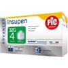 ARTSANA SpA AGO PENNA INSULINA PIC INSUPEN ADVANCED GAUGE 32X4 MM 100 PEZZI