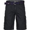 Timezone MaguireTZ, pantaloncini cargo da uomo con cintura, vestibilità normale, pantaloni corti, pantaloncini cargo estivi, 100% cotone, Blu inchiostro scuro (Dark Ink Blue (3929), 30