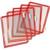 Djois Confezione 10 buste A4 per leggio T-Technic, colore rosso